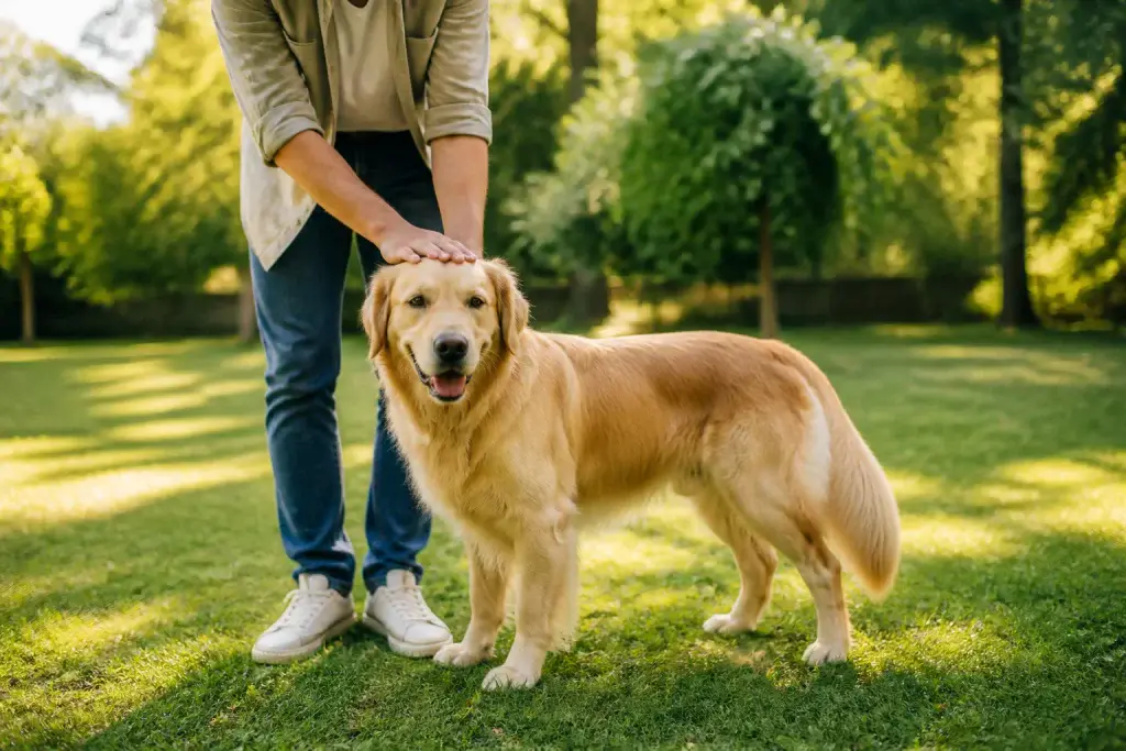 Un moment de complicite avec mon chien