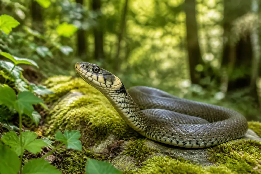 Couleuvre dans son habitat naturel