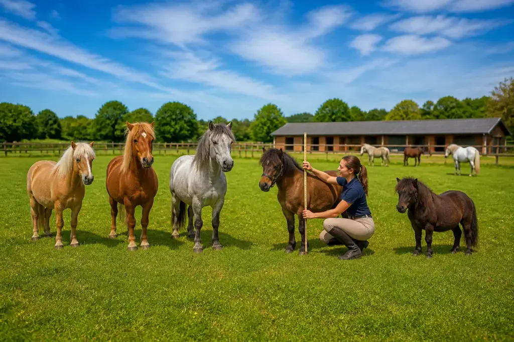 Mesure de la taille des poneys