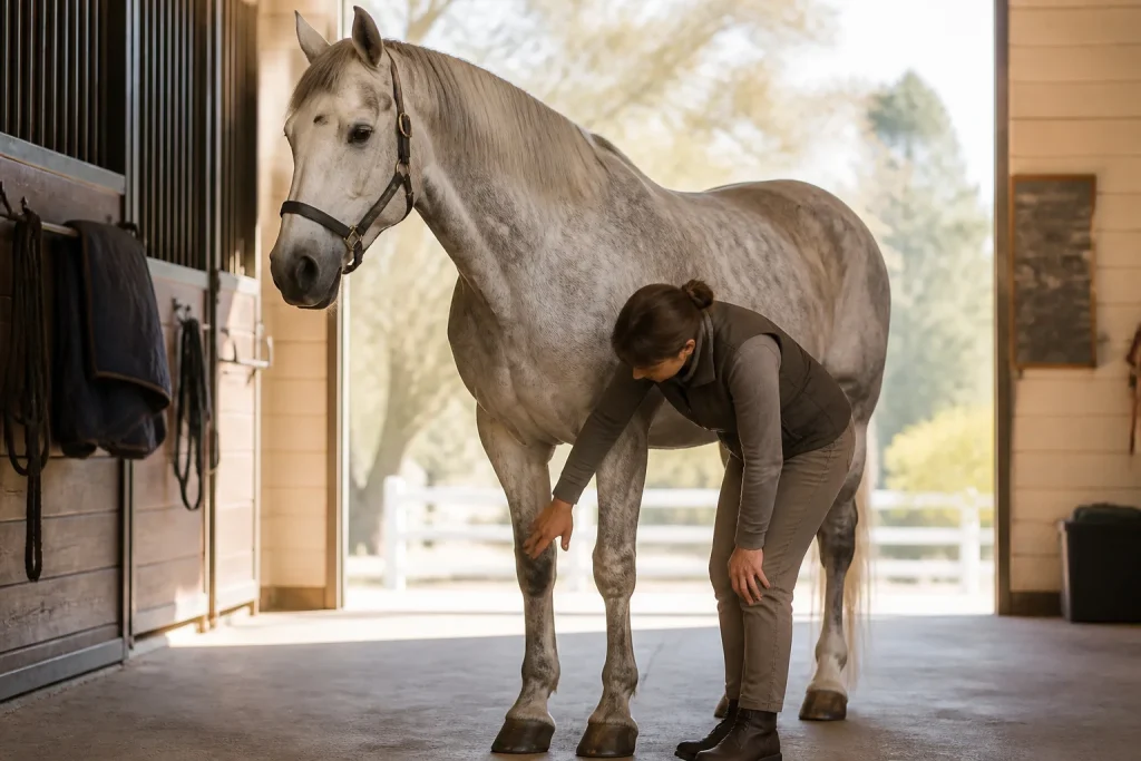 Lien de confiance entre lhomme et le cheval