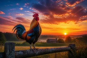 Le chant du coq : symbole de l'aube et de la vigilance
