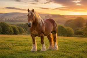 Le cheval Ardennais : un colosse tranquille au grand cœur
