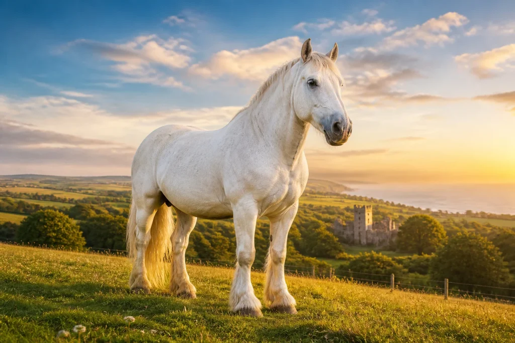Majestueux boulonnais au crepuscule normand