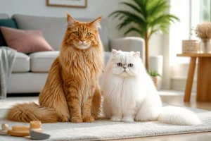 Chats à poils longs : races, entretien et budget