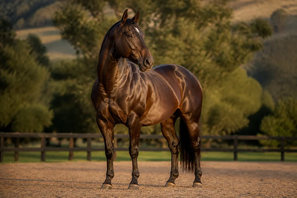 Majestueux etalon athletique