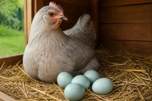 Poule Azur : la fascinante pondeuse aux œufs bleus